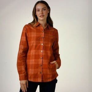 Prana Porter Park Plaid Shacket XL